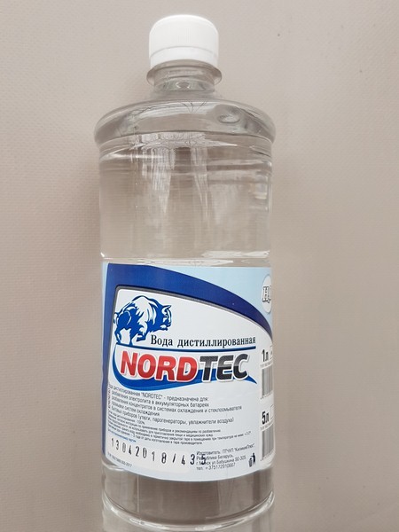 Вода дистиллированная - NORDTEC 1л