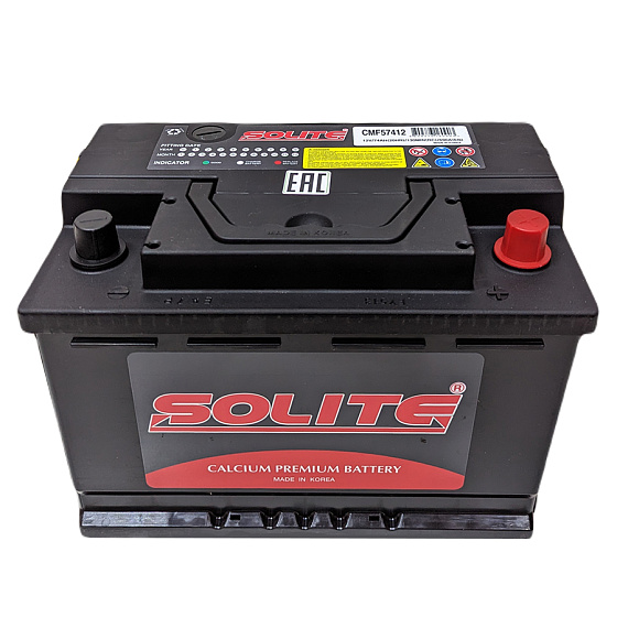 Аккумулятор - SOLITE 74A/h (R+) 690А 278х175х190мм / SLT74R.L3