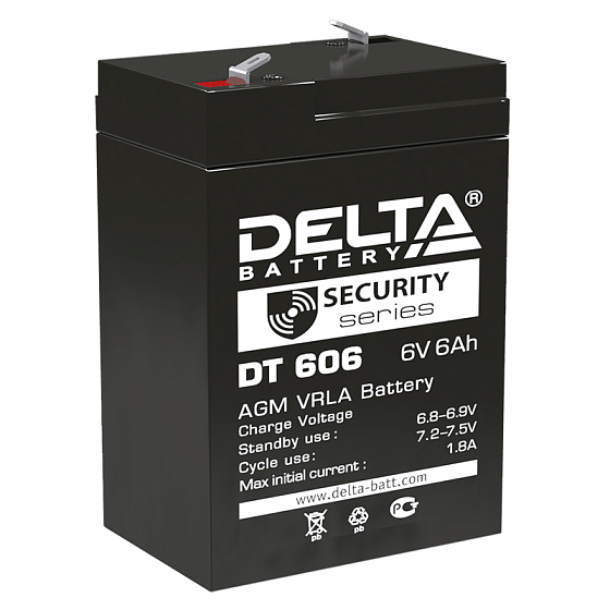 Промышленный аккумулятор - DELTA 6В 6A/h 70х47х107мм / DT 606