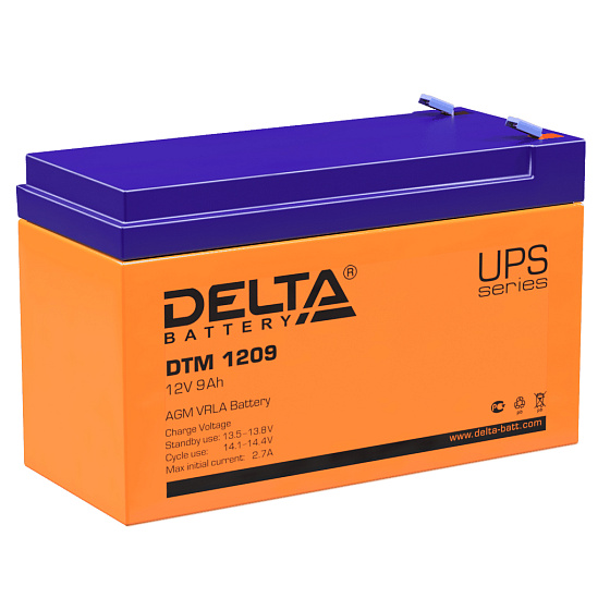 Промышленный аккумулятор - DELTA 12В 9A/h 151х65х100мм / DTM 1209
