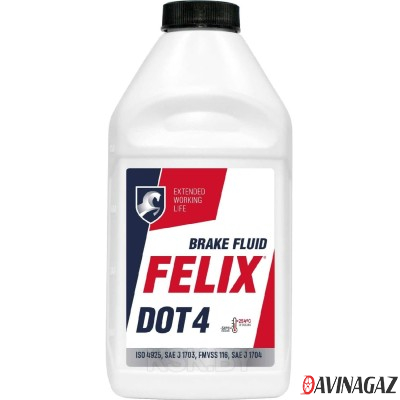 Жидкость тормозная - FELIX DOT 4, 455г / 430130005