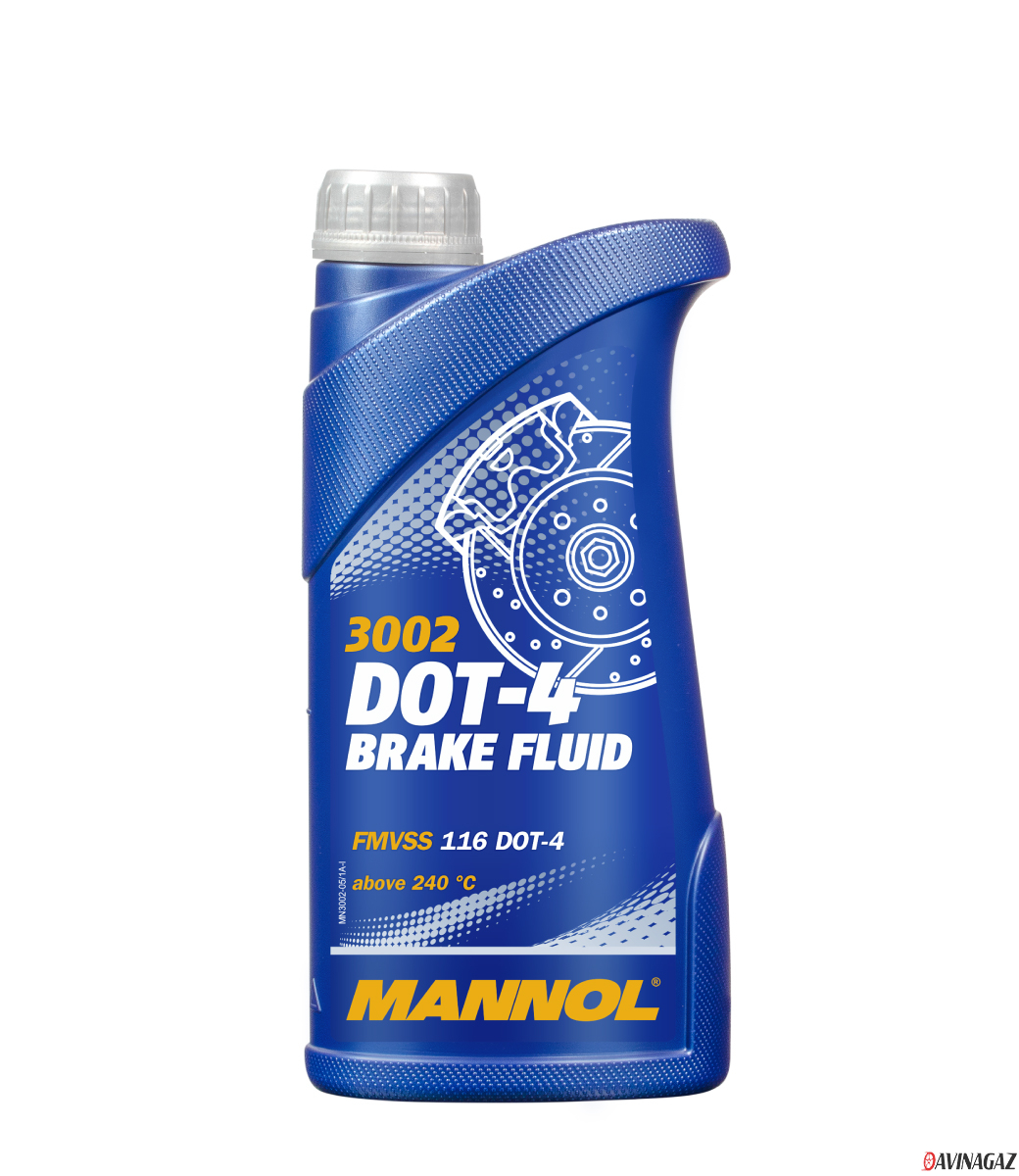 Жидкость тормозная - MANNOL 3002 Brake Fluid DOT-4, 455г / 58056