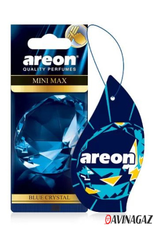 AREON - Ароматизатор Mini MAX Blue Crystal картонка мини / ARE-AMM04