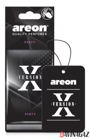 AREON - Ароматизатор воздуха Areon X VERSION Party картонка / ARE-AXV01