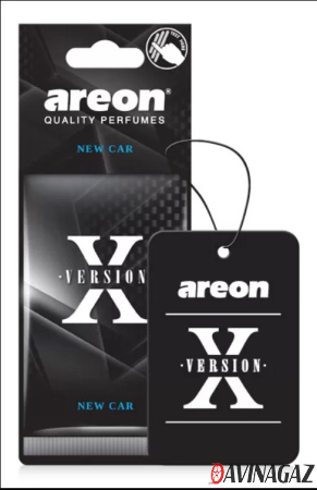 AREON - Ароматизатор воздуха Areon X VERSION New Car картонка / ARE-AXV05