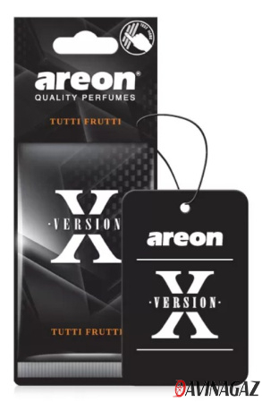 AREON - Ароматизатор воздуха Areon X VERSION Tutti Frutti картонка / ARE-AXV07