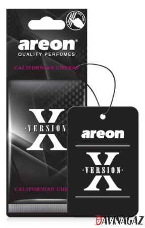 AREON - Ароматизатор воздуха Areon X VERSION Californian Cherry картонка / ARE-AXV08