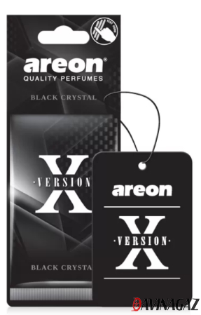 AREON - Ароматизатор воздуха Areon X VERSION Black Crystal картонка / ARE-AXV10