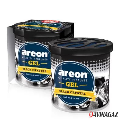 AREON - Ароматизатор GEL Black Crystal гель, 80гр / ARE-GCK12