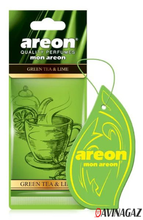 AREON - Ароматизатор MON Green tea & Lime картонка / ARE-MA36
