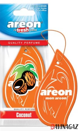 AREON - Ароматизатор REFRESHMENT Coconut картонка / ARE-MKS01