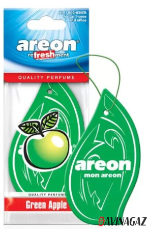 AREON - Ароматизатор REFRESHMENT Green Apple картонка / ARE-MKS03