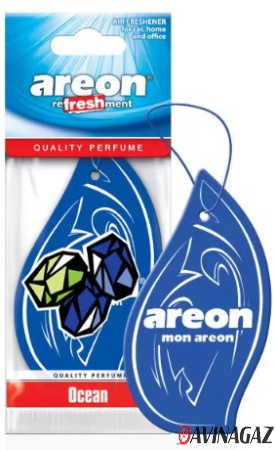 AREON - Ароматизатор REFRESHMENT Ocean картонка / ARE-MKS04