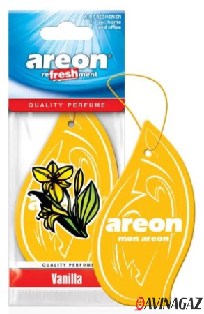 AREON - Ароматизатор REFRESHMENT Vanilla картонка / ARE-MKS15