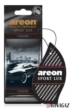 AREON - Ароматизатор SPORT LUX Silver картонка / ARE-SL02
