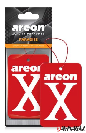 AREON - Ароматизатор AREON X Paradise картонка / ARE-XV18B