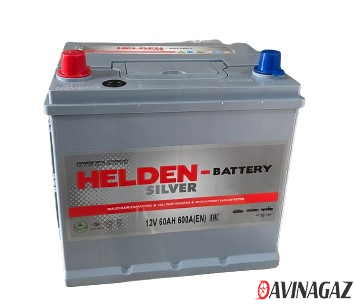 Аккумулятор - HELDEN SILVER 60Ah 600A L+ 230x172x225мм / SMF57029